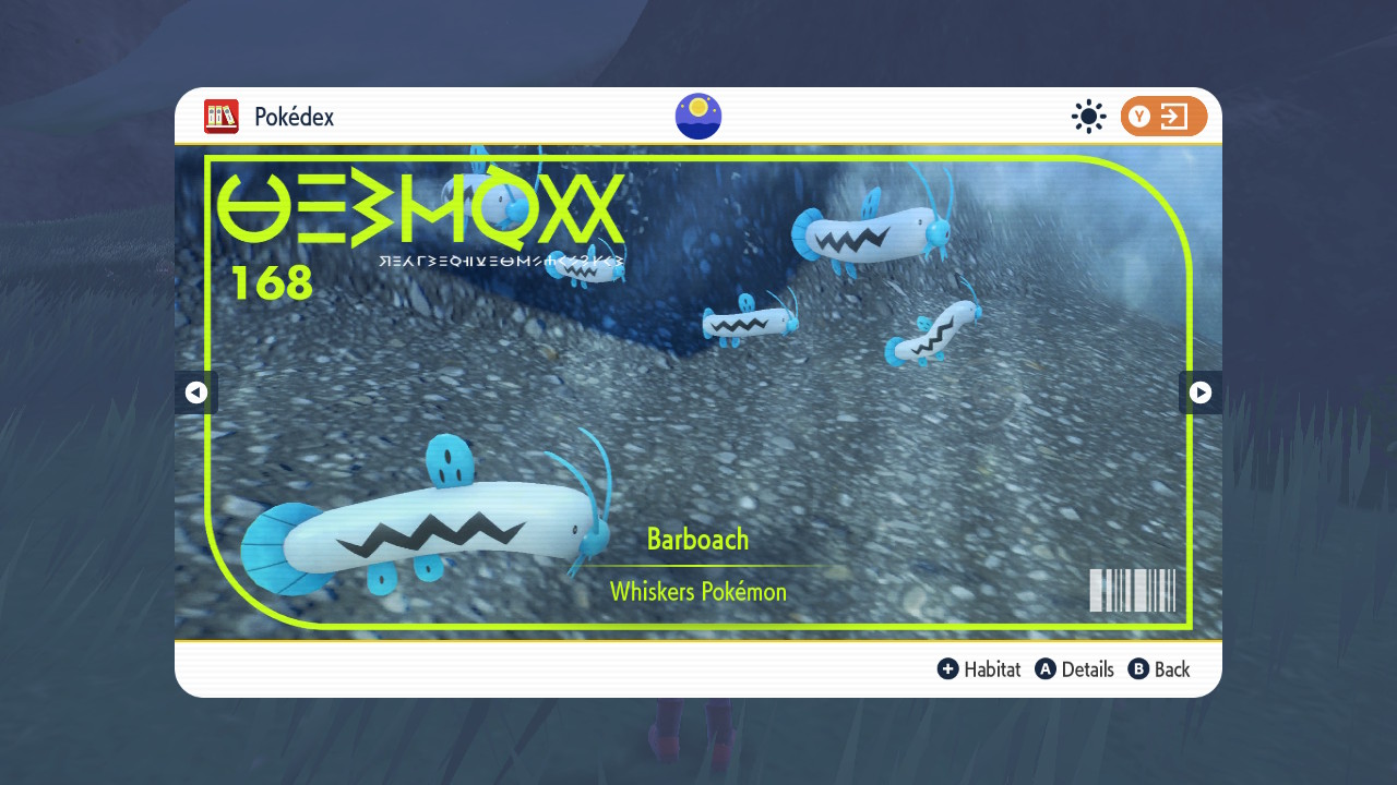 Pokemon Scarlet Violet Barboach location