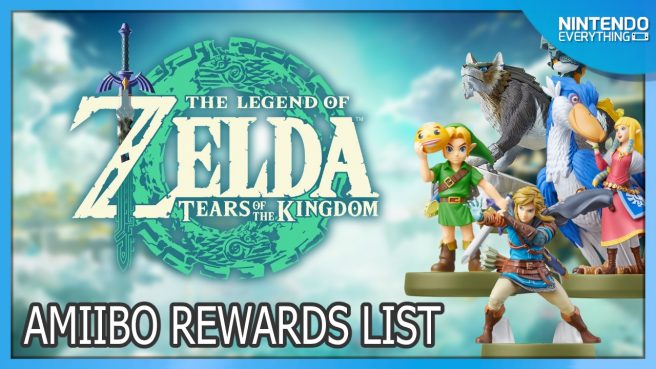 zelda tears of the kingdom amiibo rewards